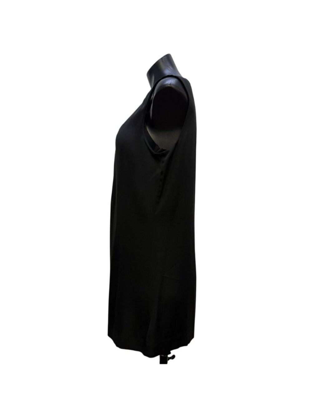 Tory Burch Black Sleeveless Pleated Blouse Size 10 - Picture 4 of 7